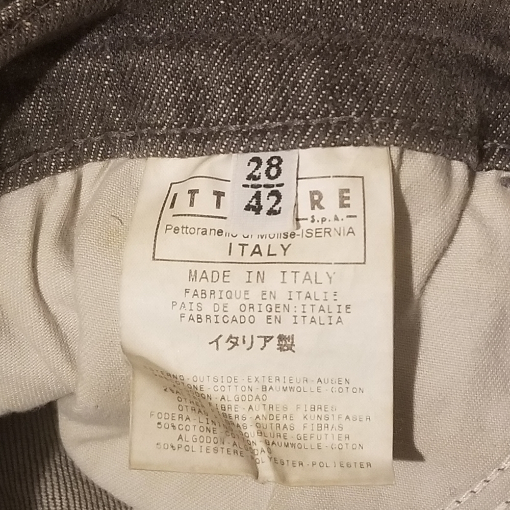 Black Dolce & Gabbana Acid Wash Denim Belted Mini Skirt Leather Patch - Picture 3 of 5